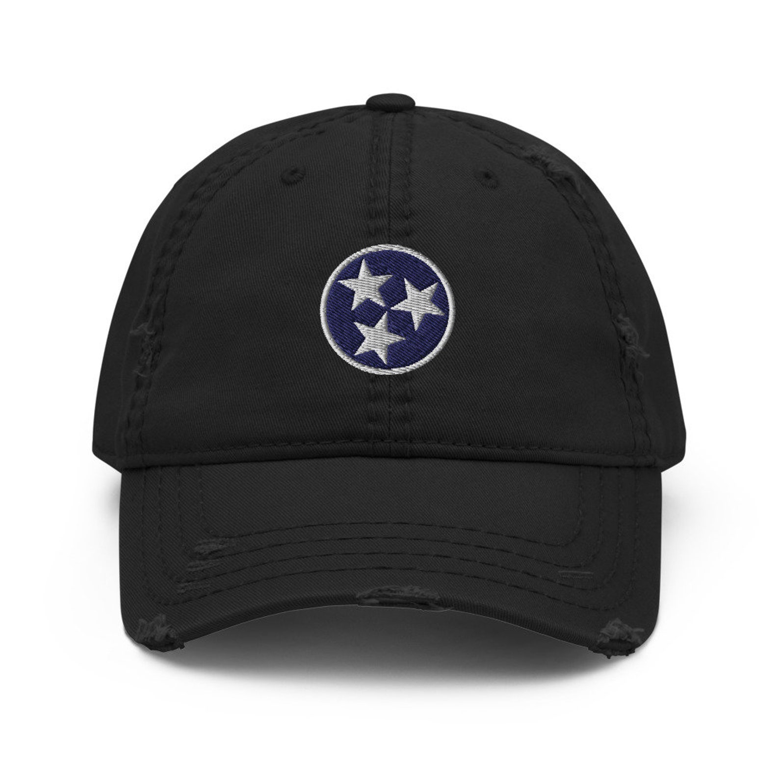 Tennessee Tri Star Flag Distressed Dad Hat. - Etsy