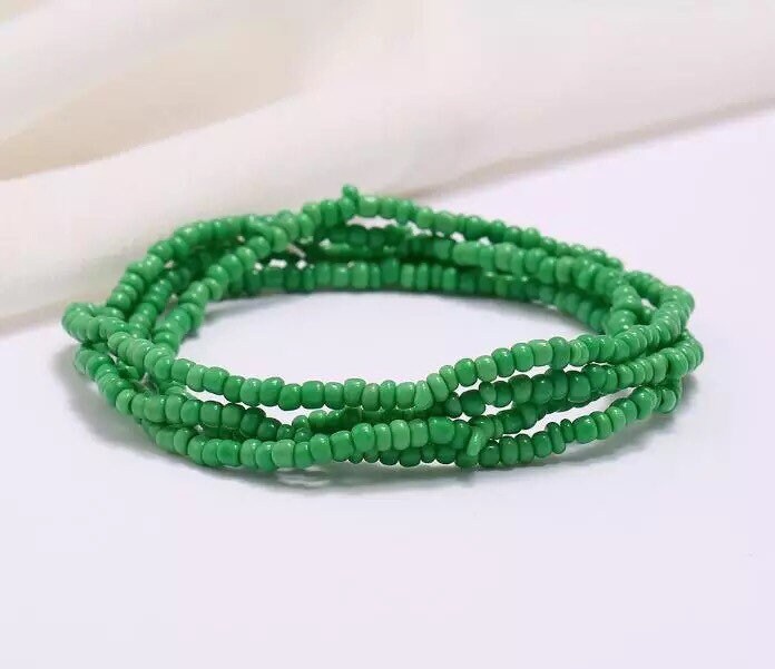 Dainty Multicolored Beaded Body Jewelry Chain Etsy