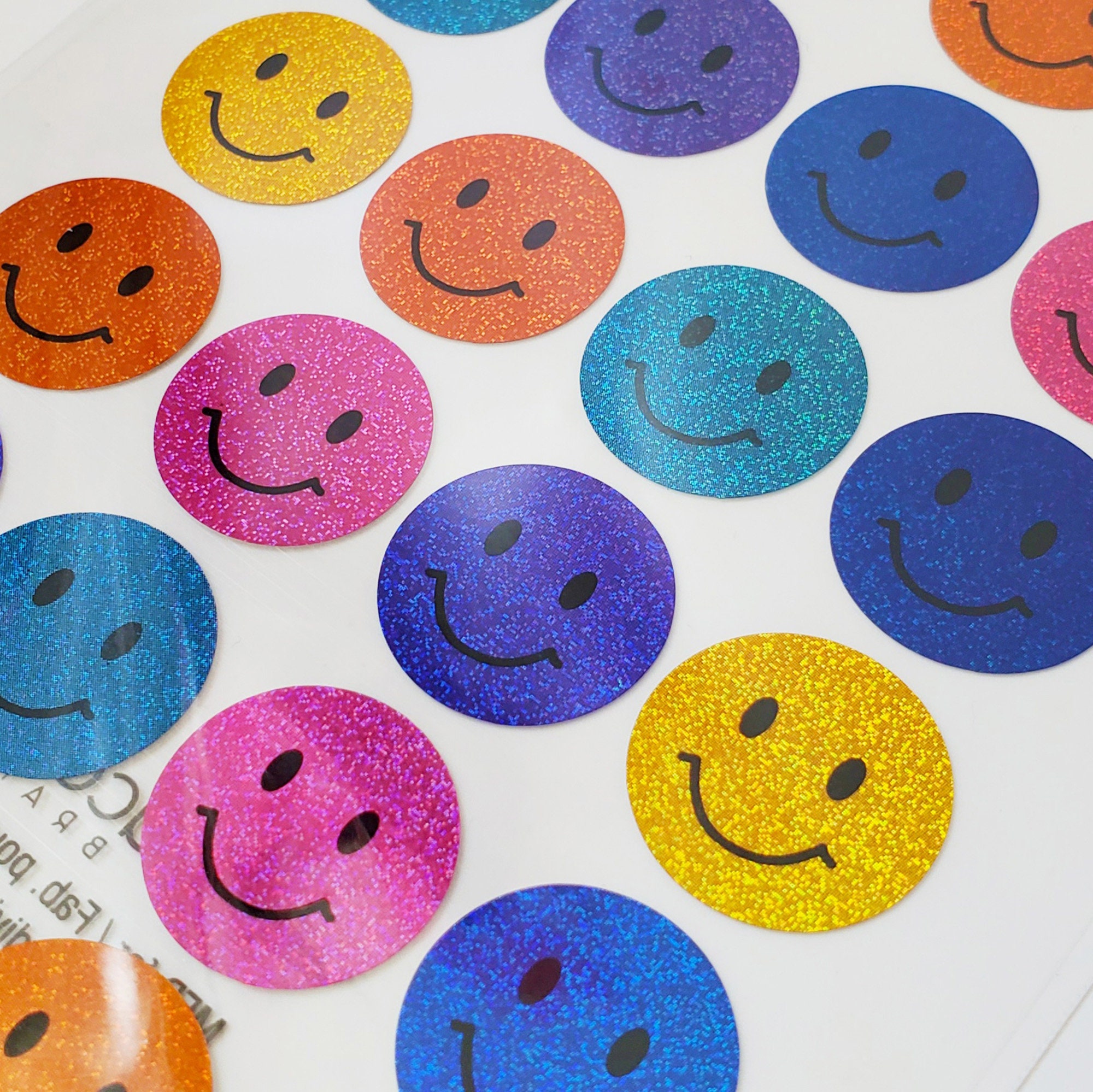 Sticko Stickers Glitter Stickers Sparkly Stickers Smiley Face Bubbles  Balloons Party Stickers Heart Stickers Toploader Deco 