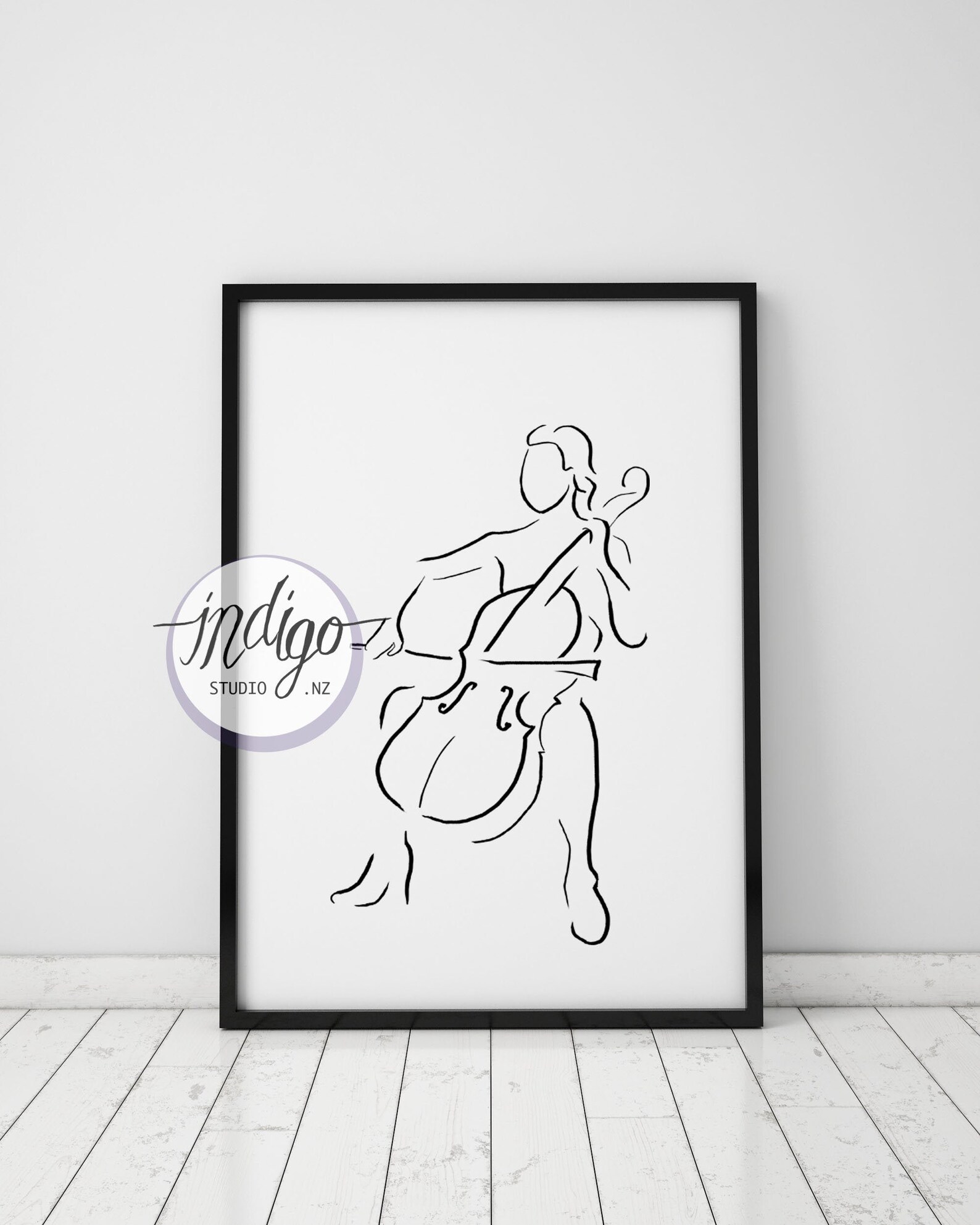 Classical Music Art Modern Line Drawing Female Line Art - Etsy UK