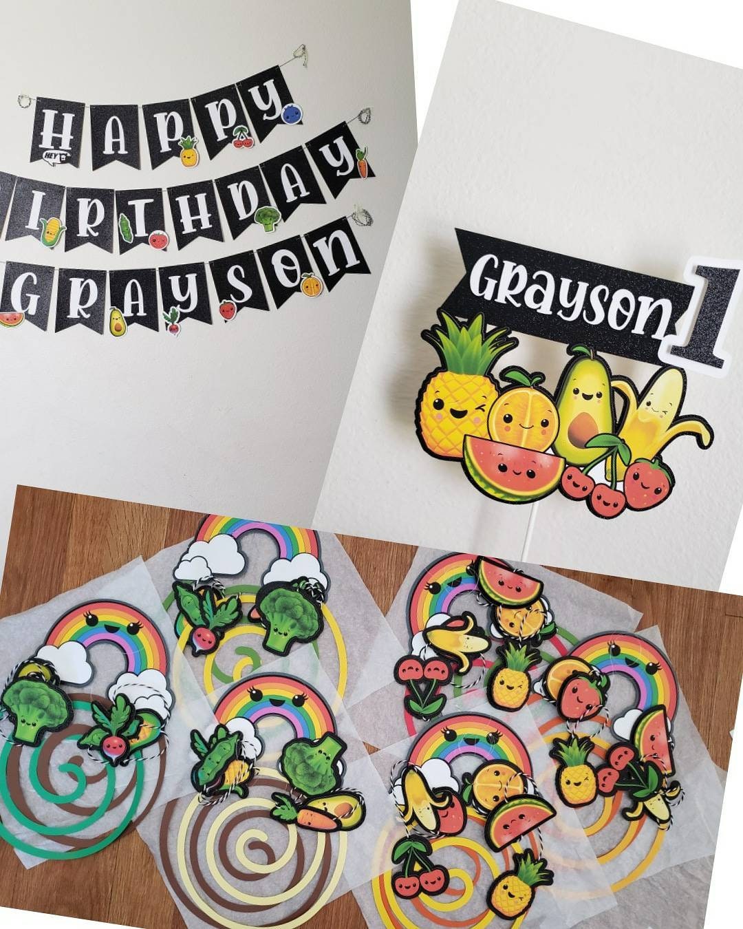 Hey Bear Birthday | Birthday Banner | Cupcake Toppers | Character Cak…