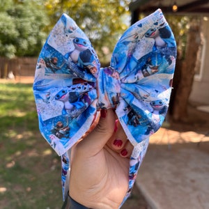 Frozen Elsa And Anna Velvet Bow