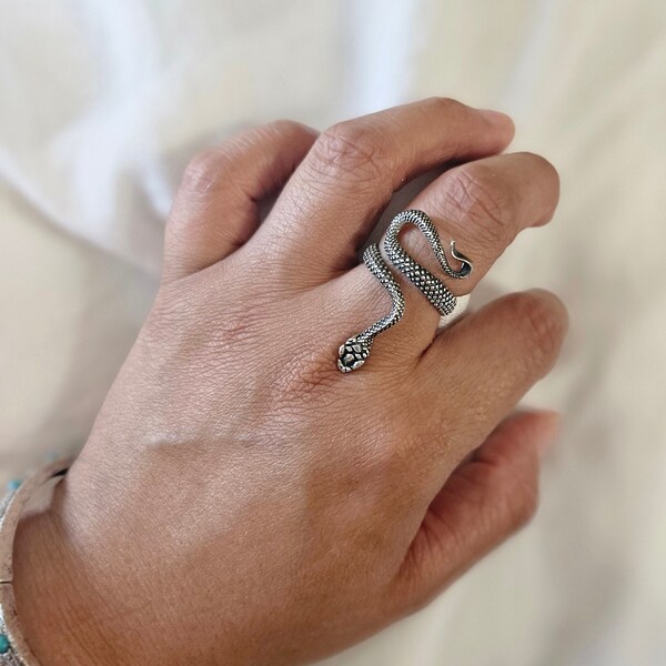 Snake rings | sterling silver rings | adjustable rings| jewelry|