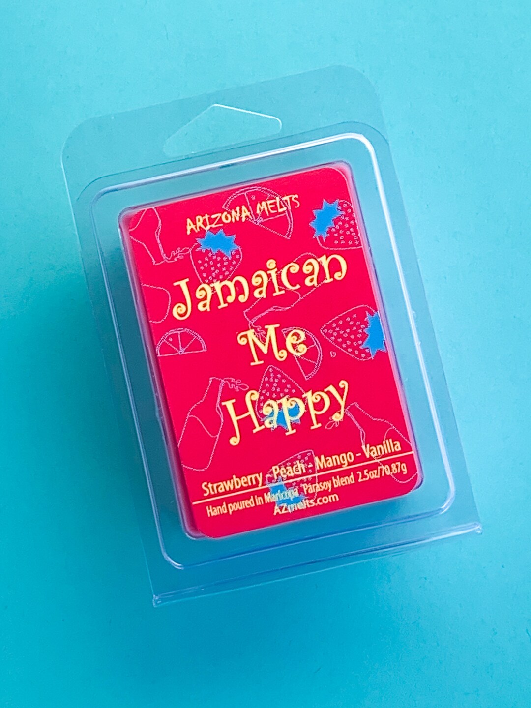 Jamaican Me Happy Wax Melt Strawberry Wax Melt Arizona Etsy
