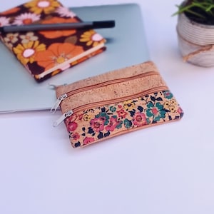 Cork Coin Purse Eco Friendly Peta Approved Wallet Handmade