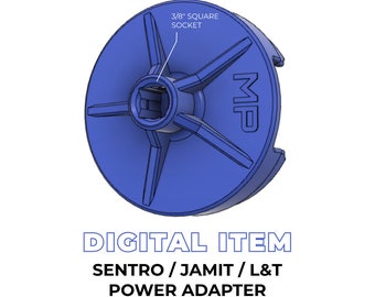 Digital File Sentro / Jamit / Quick Knit Power Adapter, Handle Adapter, Crank Adapter, Power Screwdriver Attachment
