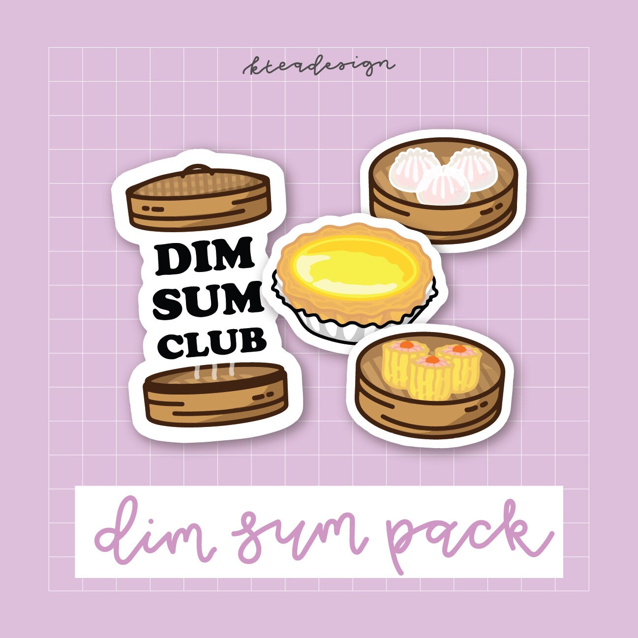 Dim Sum Sticky Notes Dim Sum Sticker Pack - Etsy