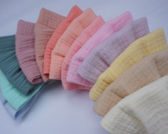 100% Organic Cotton Gauze  Face mask adjustable strap, nose wire Made in USA Soft Cotton Double Layer breathable