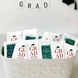 Graduation Andes Mints Favors – Edible Thank You Treats, Achieve-MINT Candy, Personalized Class of 2025 Labels, Bulk Grad Party Guest Gifts