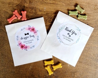 Dog Treat Favor Bags - Dog Treat Bags for Weddings, Dog Treat Favors, Wedding Doggie Bags, Dog Treat Pouch, Dog Favors, Favor Bags Wedding