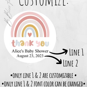 Boho Rainbow Baby Shower Candle Favors - FULLY ASSEMBLED - Custom Boho ...