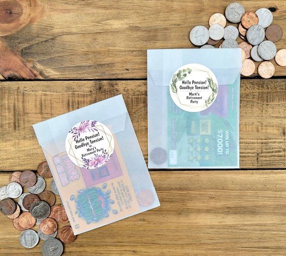 Retirement Party Lottery Ticket Favors Lotto Favors - Etsy Canada