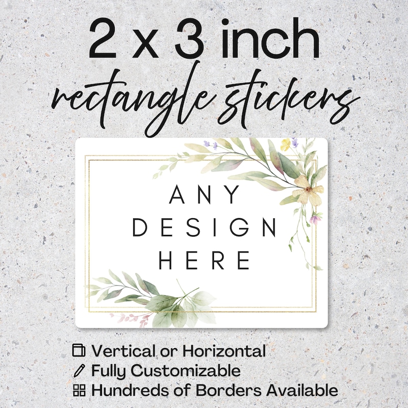 2x3 Sticker Sample 2x3 Paper Stickers - Etsy