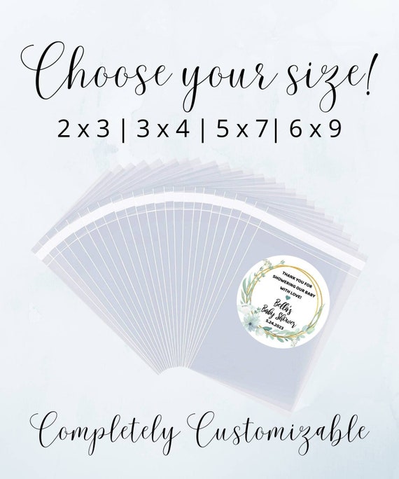 Custom Boy Baby Shower Treat Bags 5 X 7 2 X 3 3 X 4 6 X 9 Etsy