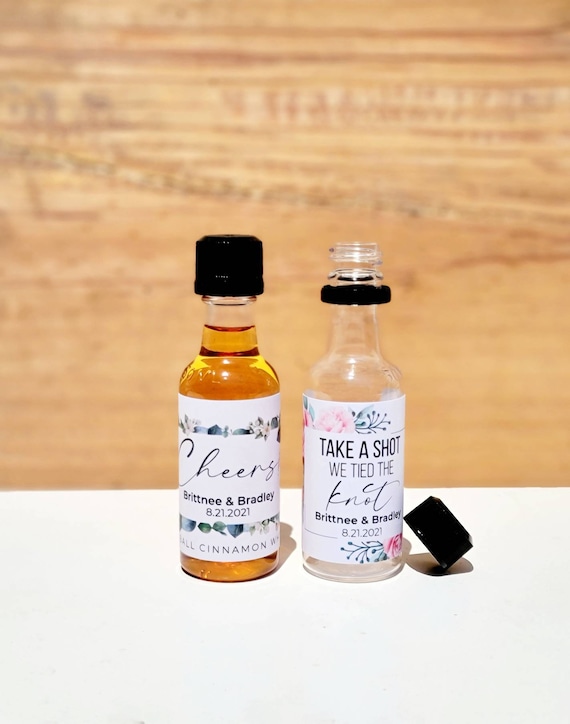 Shot Bottle with Labels Bouteilles dalcool, Liquor Bottle Favor