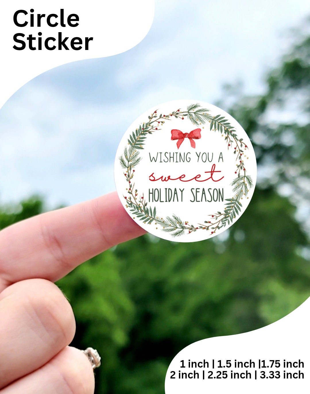 Wishing You A Sweet Holiday Season Stickers Christmas Stickers Holiday wishing-you-a-sweet-holiday-season-stickers-christmas-stickers-holiday