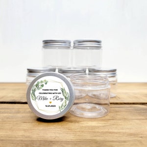 Clear Plastic Jars Big Round Pet Plastic Containers With - Temu