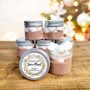 Hot Chocolate Jar Favors Bridal Shower Favors, Winter Favor Ideas, Bridal Shower Hot Chocolate, Hot Cocoa Favor, Winter Bridal Shower image 1