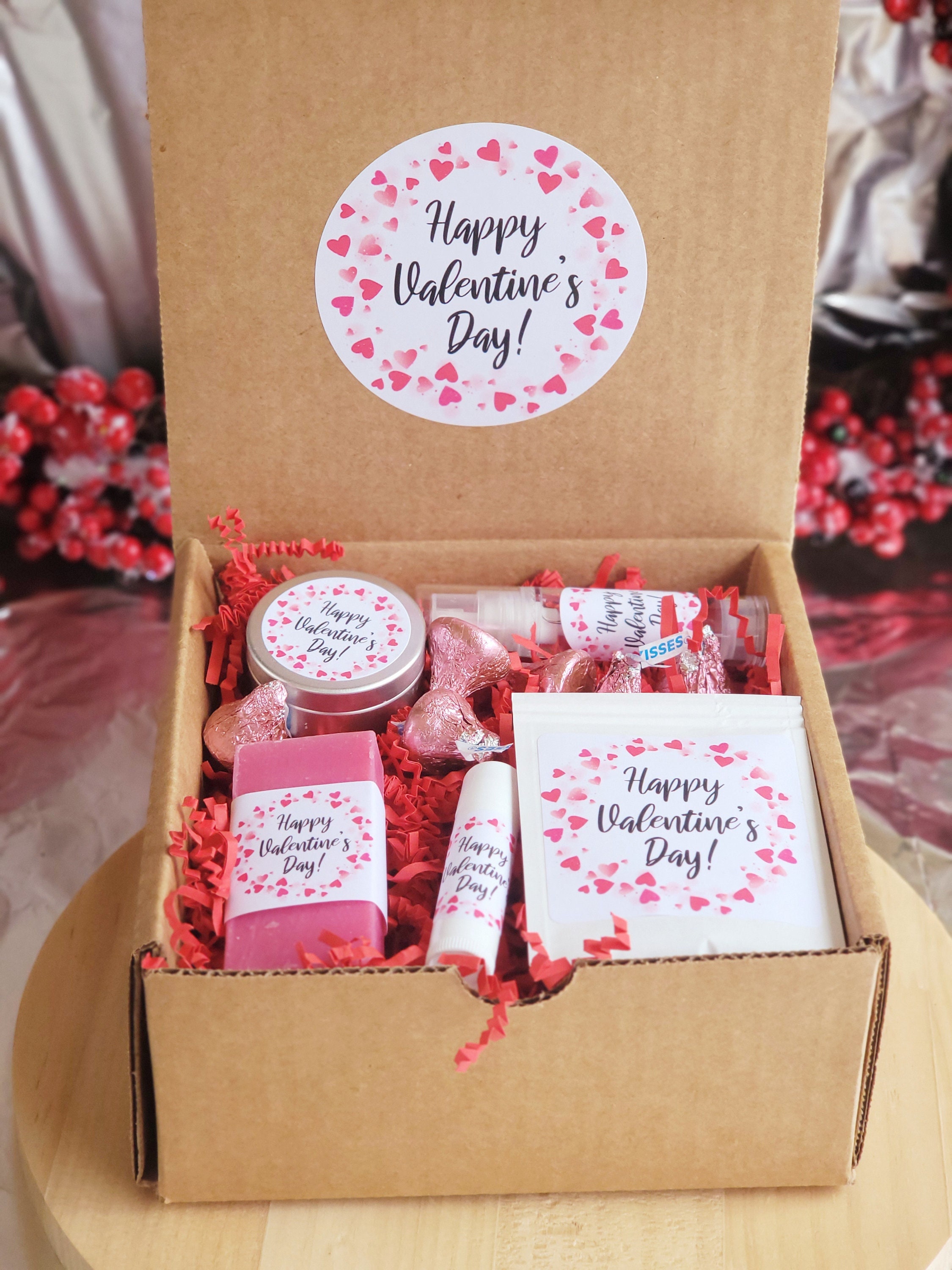 Pink Gift Box And Canned Creative Valentine's Day 【完売】