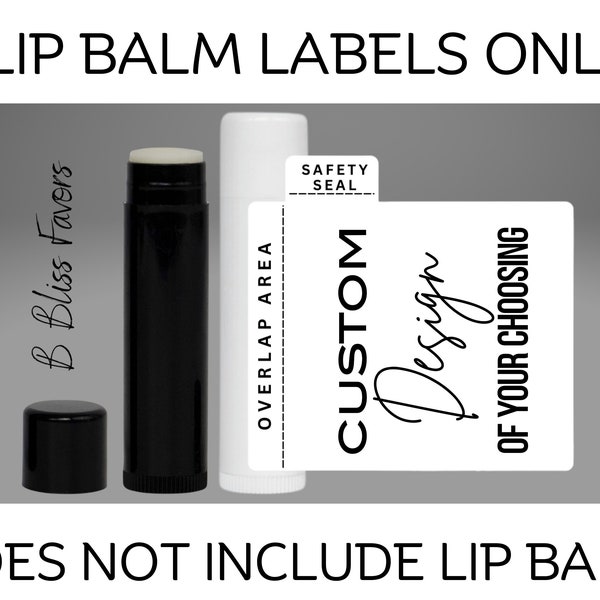 Lip Balm Labels - Custom Lip Balm Labels, Lip Balm Logo Labels - Labels Only