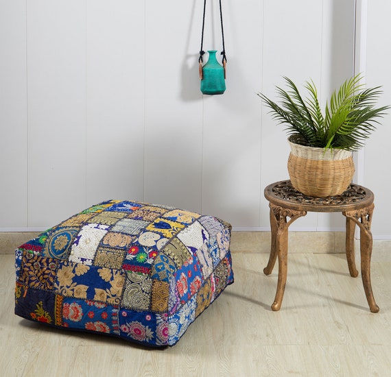 patchwork floor cushion