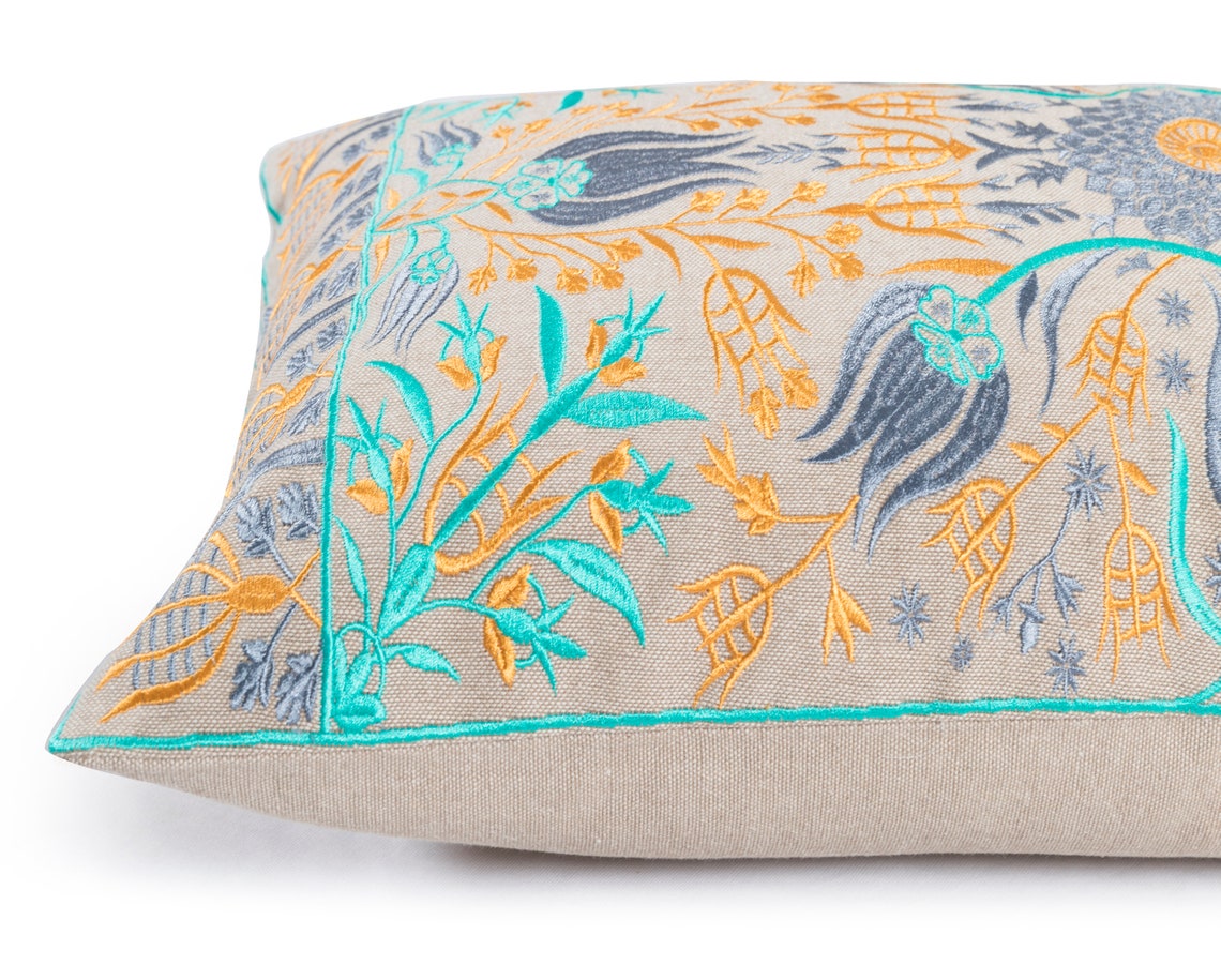 Handmade Suzani Pillow Shams Bohemian Silk Embroidered Etsy