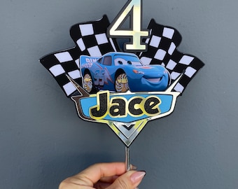 Personalized Cars Cake Topper | Cars Party Decor | Cars Centerpieces