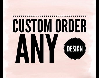 Custom Order | Custom Cake Topper