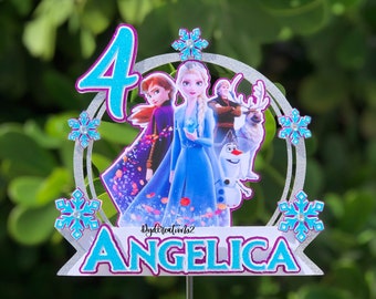 Personalized Frozen 2 Cake Topper | Frozen Centerpieces