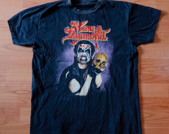 VINTAGE 1989 KING DIAMOND shirt. Large. Single stitch. heavy metal black metal