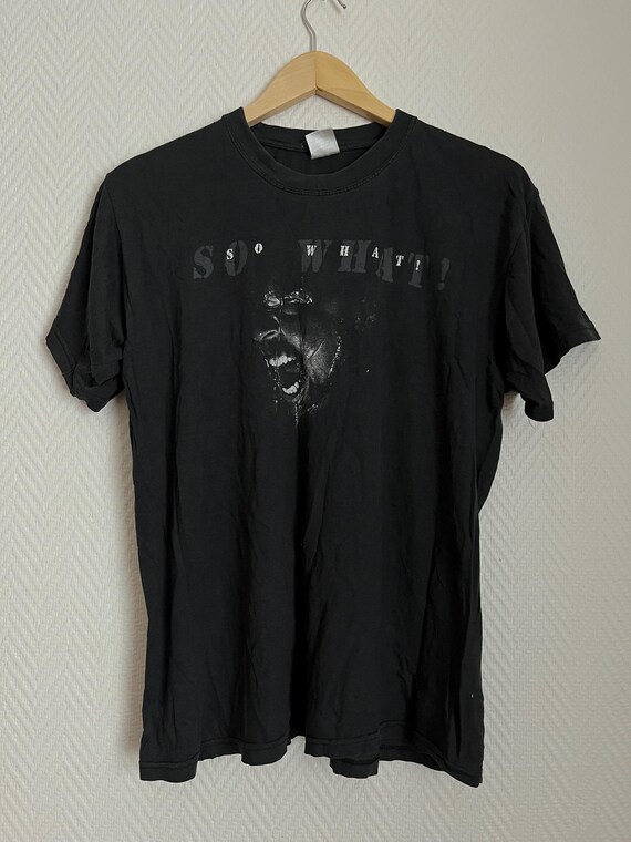 RARE 90s VINTAGE METALLICA so What Shirt. Medium James Hetfield 