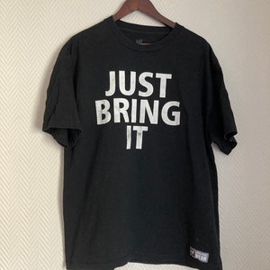 Vintage THE ROCK Dwayne Johnson WWE Just Bring It short XLarge