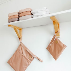 Mini Wet Bag &quot;Vintage Gold&quot; | The Simple Mami | Cloth Diaper Storage | Wet Bag | Diaper Bag | Travel Bag