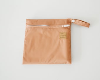 Mini Wet Bag "Vintage Gold" | The Simple Mami | Cloth Diaper Storage | Wet Bag | Diaper Bag | Travel Bag
