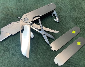 Okładziny liner lock do SAK 91 wykonane z tytanu do noży standardowych i customowych, różnych narzędzi firmy Roxon