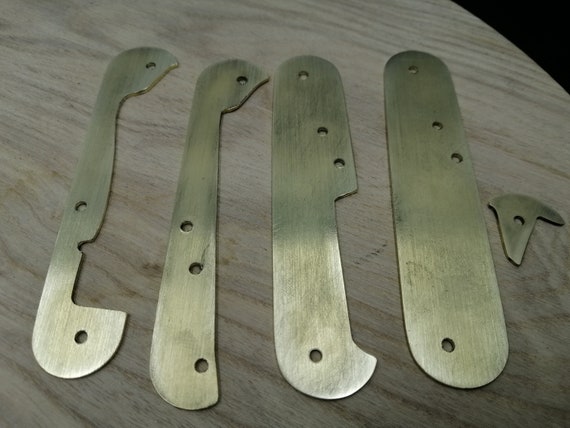 Liners for Custom Swiss Knife 84mm Victorinox Brass EDC Custom Model Handcrafted Custom Swiss Army Knife 1mm SAK Brass Liners for Modding Etsy