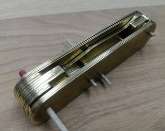 Wkładki do niestandardowego noża szwajcarskiego Victor Inoxbrass 91 mm, model niestandardowy EDC, ręcznie robiony niestandardowy szwajcarski nóż kieszonkowy SAK 0,5 mm-1 mm, nóż składany SAK