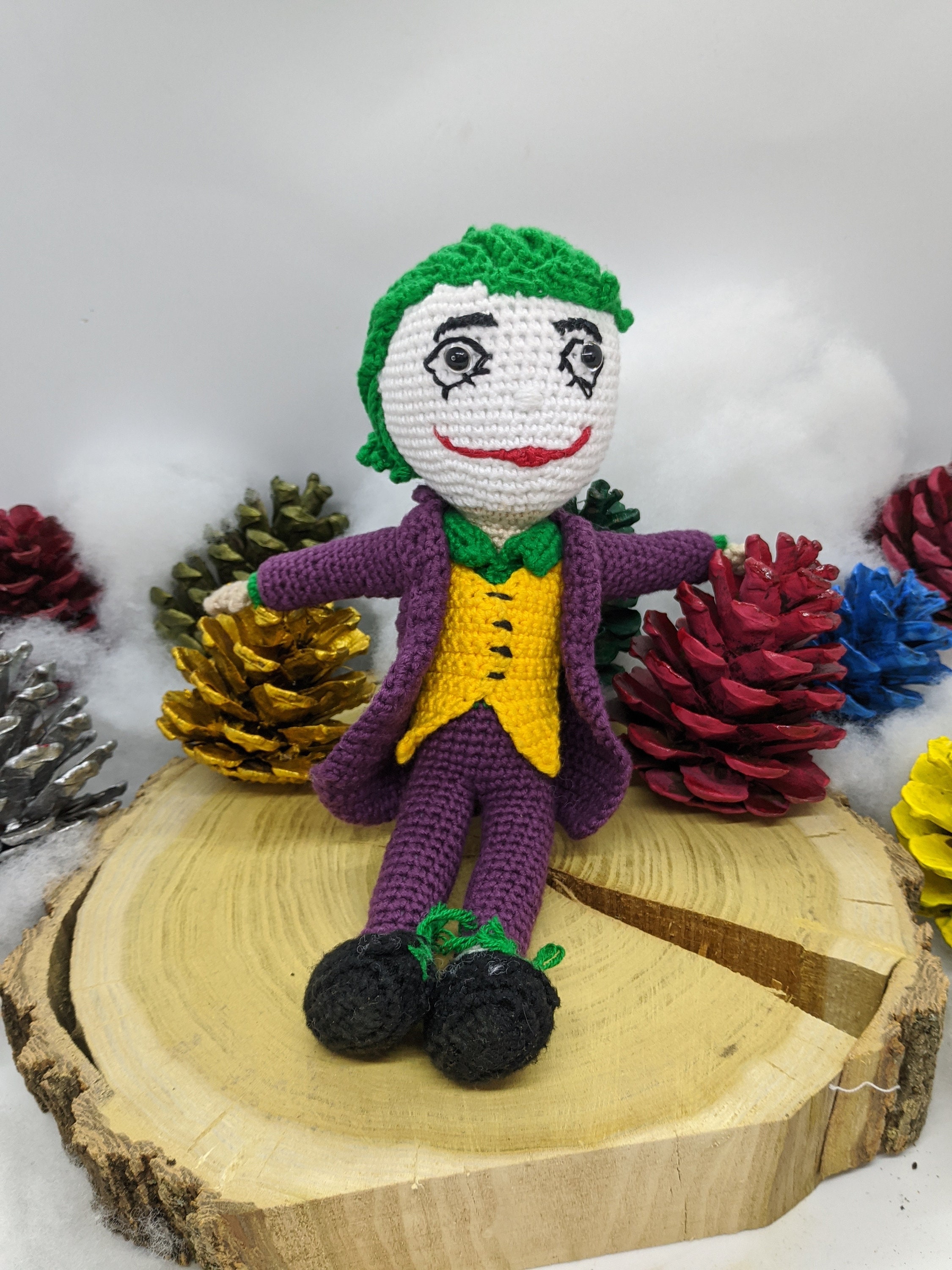 Joker amigurimi toy crochet joker favorite evil prince Etsy