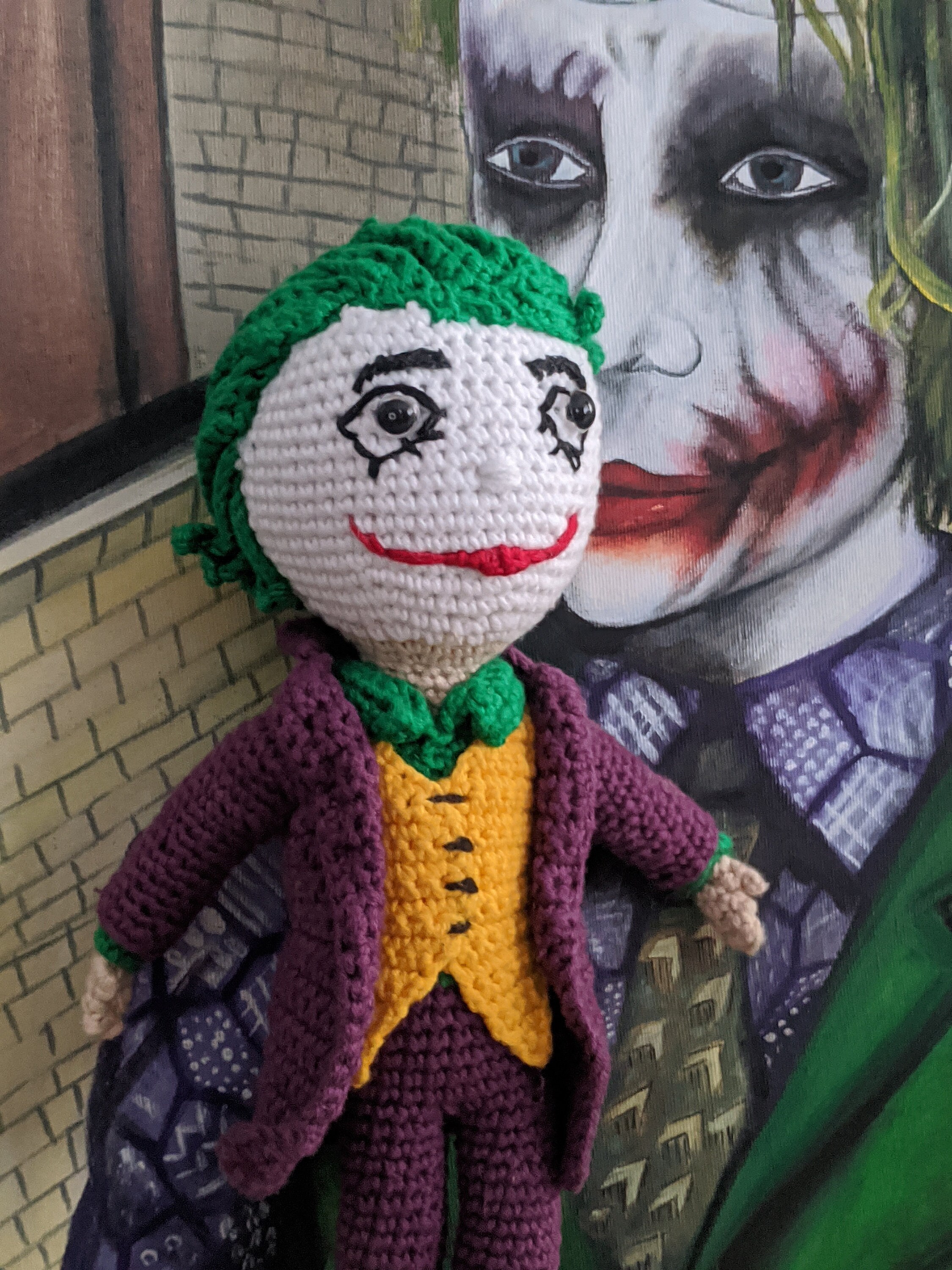Joker amigurimi toy crochet joker favorite evil prince Etsy