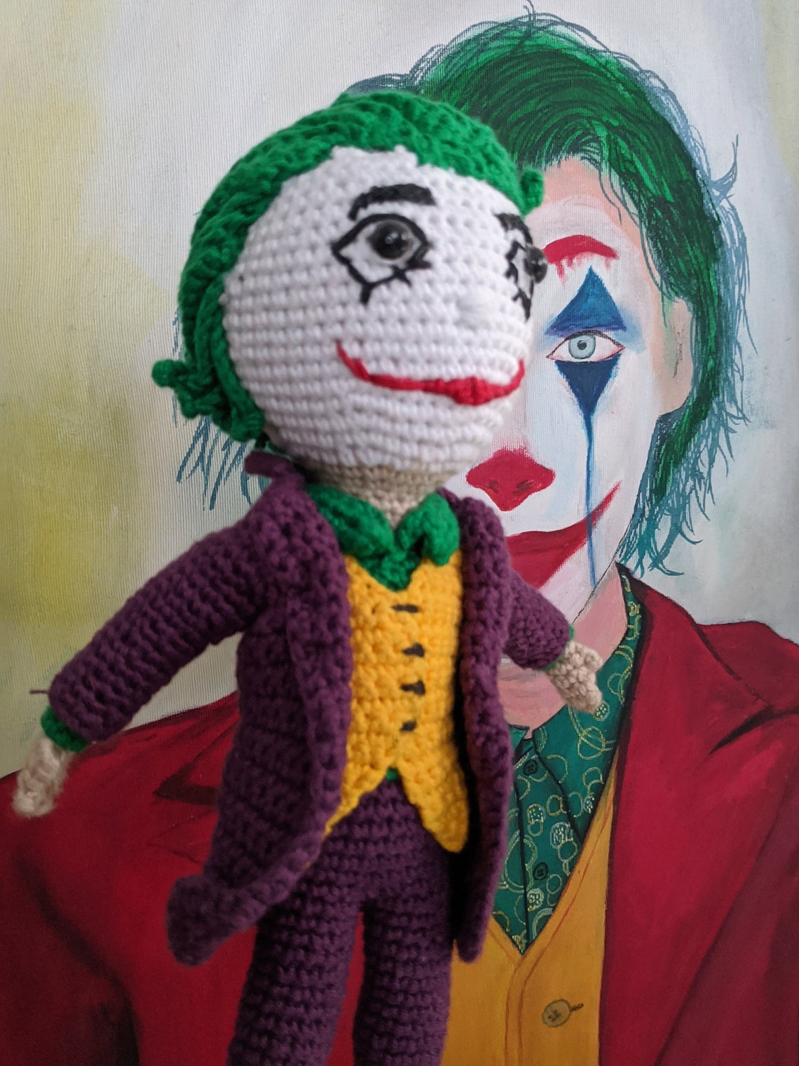 Joker amigurimi toy crochet joker favorite evil prince Etsy