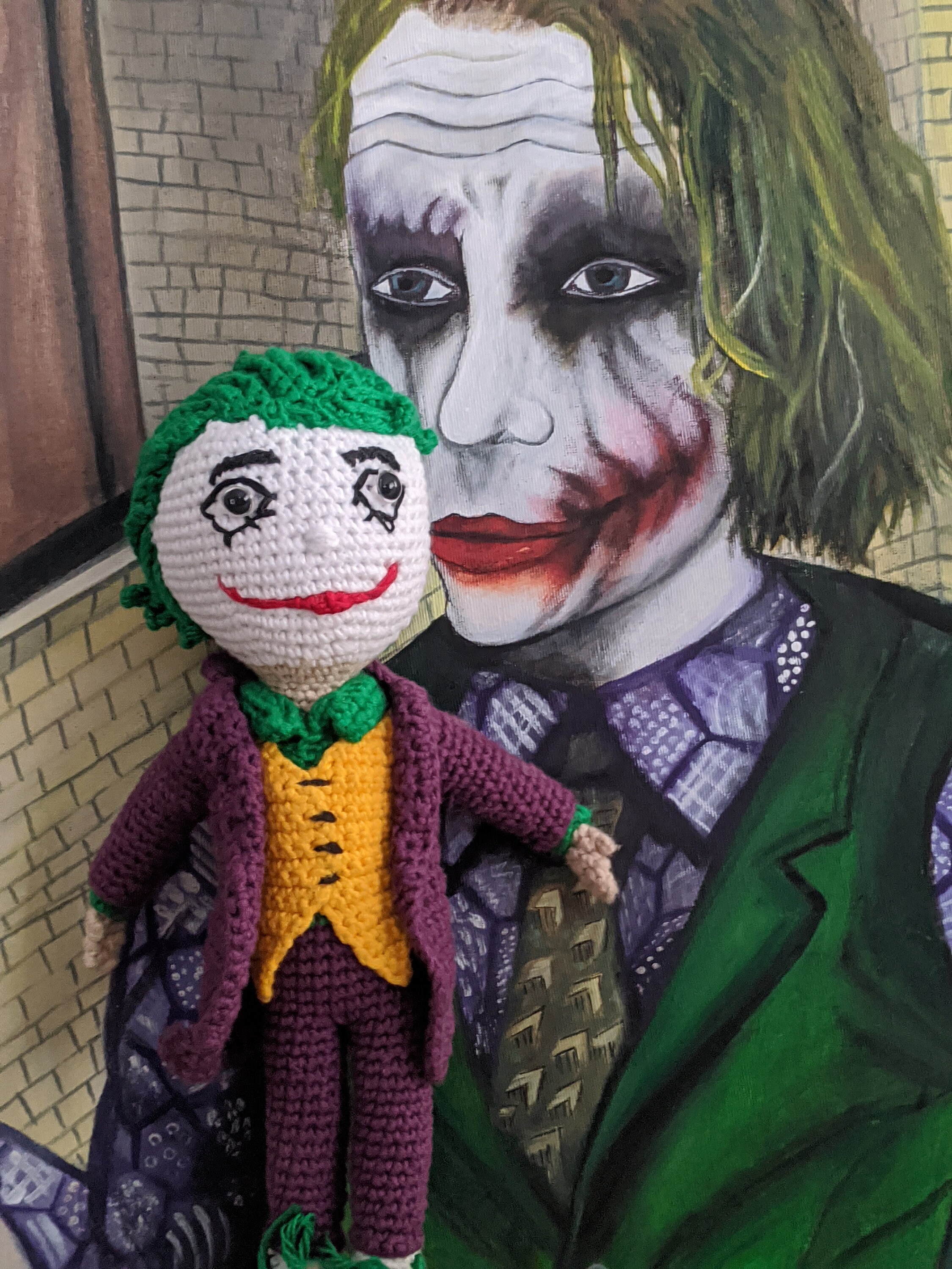 Joker amigurimi toy crochet joker favorite evil prince Etsy