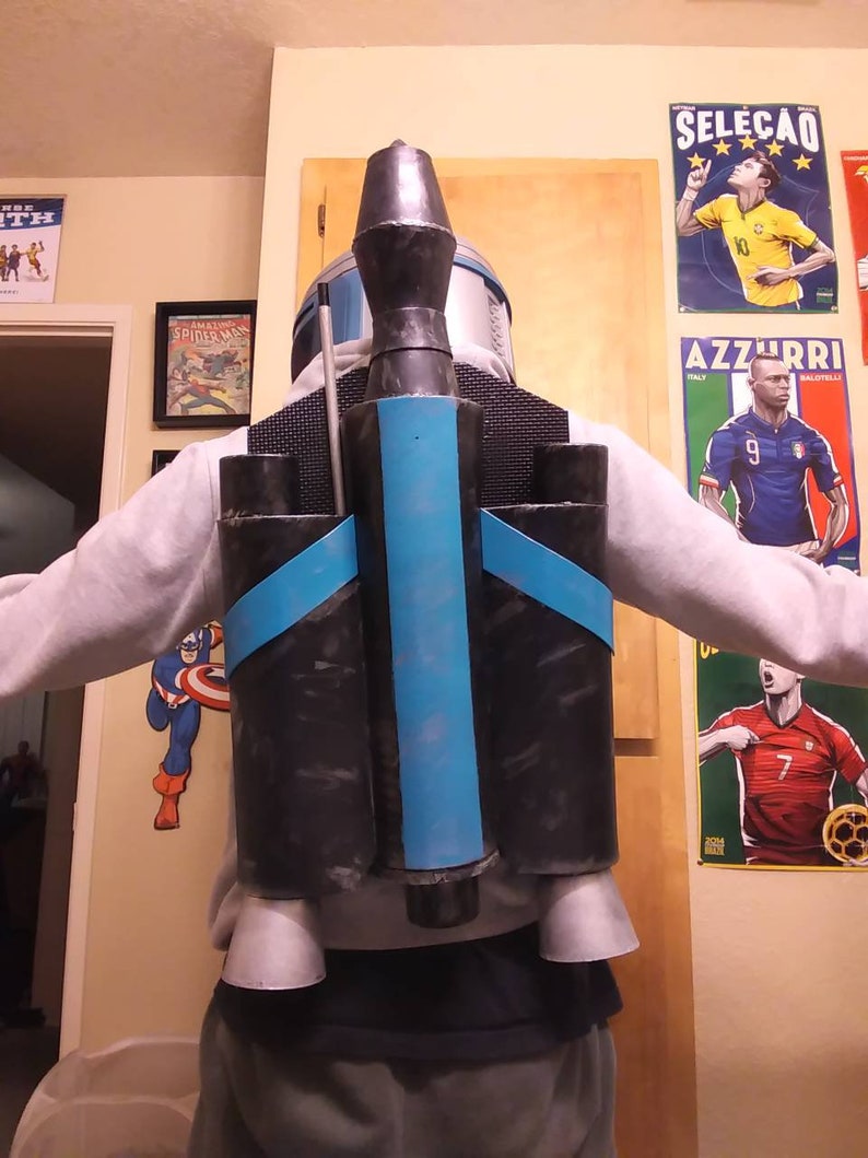 custom lego mandalorian jetpack