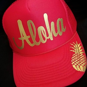 Aloha Pineapple Trucker Hat