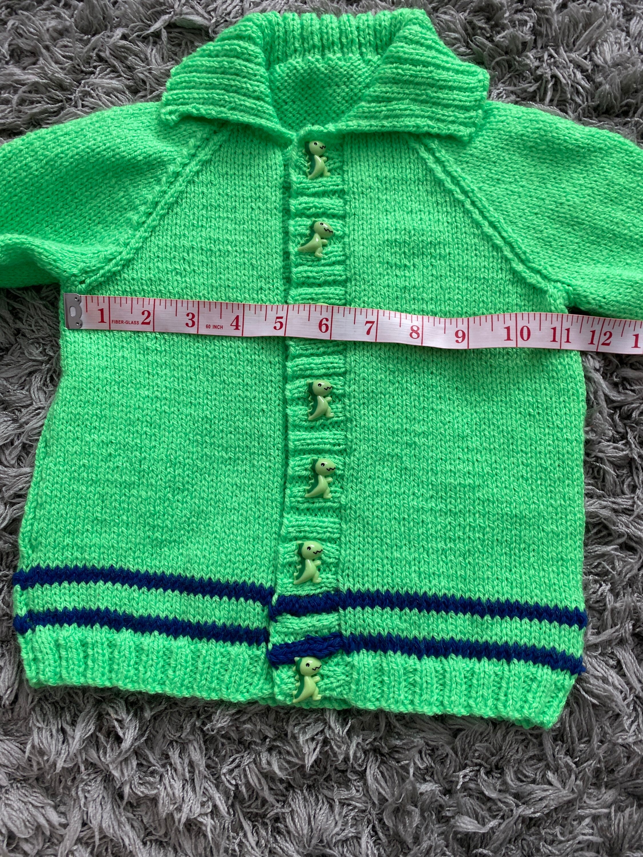 Toddler Cardigan. Boys Cardigan. Hand Knitted. Dinosaur Etsy