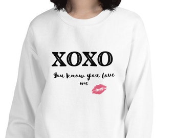 Xoxo tröja, Gossip Girl-tröja, xoxo Gossip Girl, du vet att du älskar mig-tröja, Gossip Girl-tröja, alla hjärtans dag-tröja, Blair Waldorf