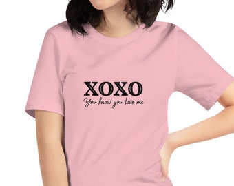 Xoxo T-shirt, alla hjärtans dag-tröja, Gossip Girl-t-shirt, damkläder, du vet att du älskar mig, Gossip Girl-tröja, present till henne, Gossip Girl-present