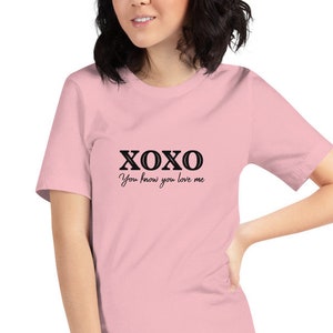 Xoxo T-Shirt, valentines shirt, gossip girl tshirt, womens clothing, you know you love me,gossip girl shirt, gift for her, gossip girl gift