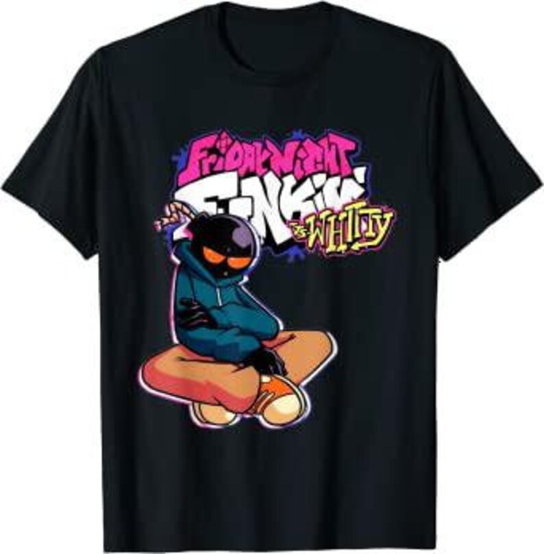 Friday Night Funkin Battle With Whitty For Men Women Kids T-Shirt
