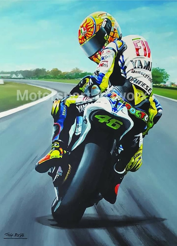 Forza Rossi, Valentino Rossi Limited Edition Art Print by Jeff