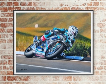 Joey Dunlop Isle of Man TT Print: Signed Limited Edition Motogp